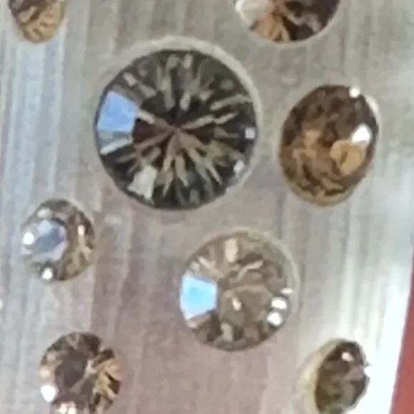 Alexis Bittar Iridescent Silver Lucite and Crystal Bangle Bracelet - Picture 2 of 10